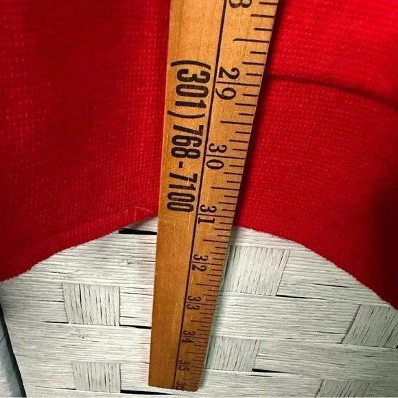 Two twonty fine red sweater cardigan long sleeve open front, pockets plus size - Picture 6 of 7